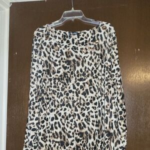 New Directions Curve animal tunic top